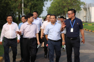 三峽集團(tuán)副總經(jīng)理、總會(huì)計(jì)師楊省世調(diào)研鎮(zhèn)江市餐廚項(xiàng)目